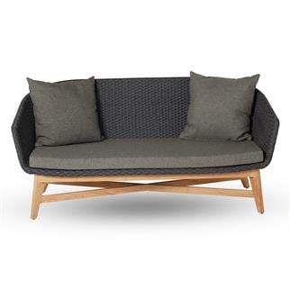 Kayu Teak Wina İkili Kanepe