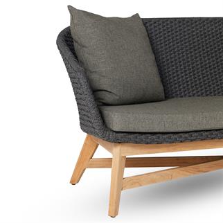 Kayu Teak Wina İkili Kanepe