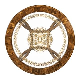 Jonathan Charles Windsor Round Walnut Dining Table