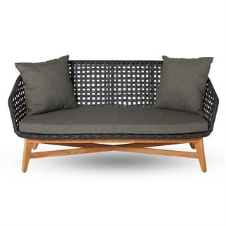 Kayu Teak York Paco Teak İkili Kanepe