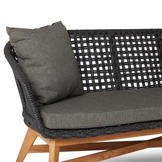 Kayu Teak York Paco Teak İkili Kanepe