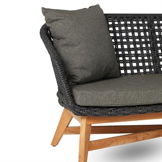 Kayu Teak York Paco Teak İkili Kanepe