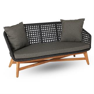 Kayu Teak York Paco Teak İkili Kanepe