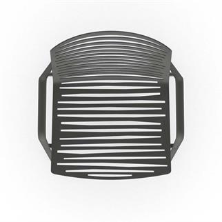 Fast Zebra Metallic Grey Kollu Sandalye