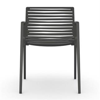 Fast Zebra Metallic Grey Kollu Sandalye