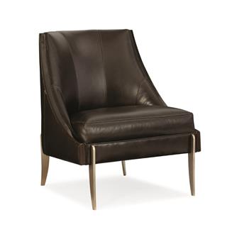 Zephyr Tekli Koltuk - Legs Smoked Bronze - Body (9121- 78CC) Leather
