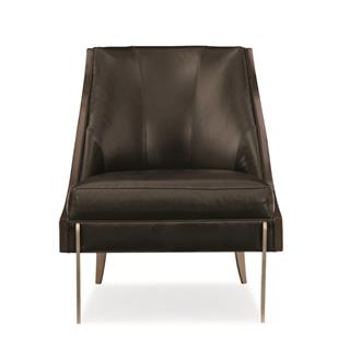 Zephyr Tekli Koltuk - Legs Smoked Bronze - Body (9121- 78CC) Leather