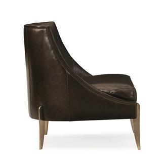 Zephyr Tekli Koltuk - Legs Smoked Bronze - Body (9121- 78CC) Leather