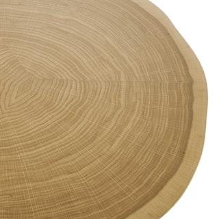 Alburni Alçak Sehpa-Tabla Oak veneer-Ayak Black lacquered steel