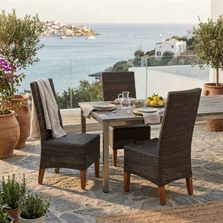 Alfresco Binjai Coffee Side Chair