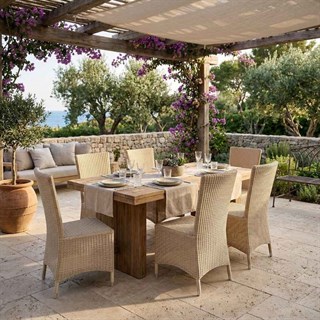 Alfresco Daryll New White High-Back Side Chair