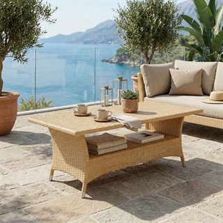 Alfresco Hamilton 120 cm Dikdörtgen Honey Orta Sehpa