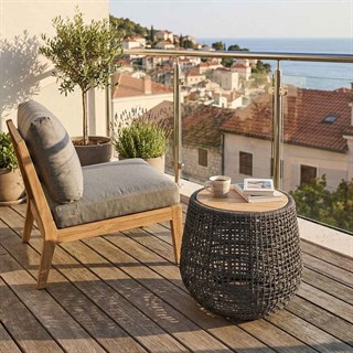 Alfresco Leon Black Yan Sehpa