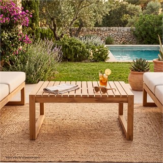 Alfresco Milan Large Teak Yan Bahçe Sehpası