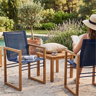 Alfresco Milan Navy Blue Bahçe Sandalyesi