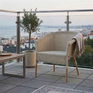 Alfresco Renton White Koltuk