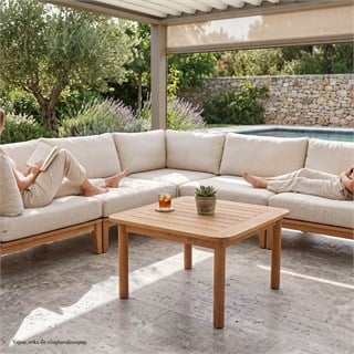 Alfresco Verona Kare Bahçe Orta Sehpası