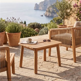Alfresco Verona Kare Yan Bahçe Sehpası