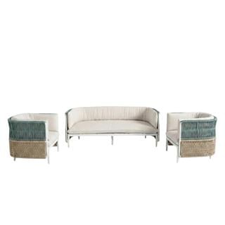 Alfresco White Garden Seating Set