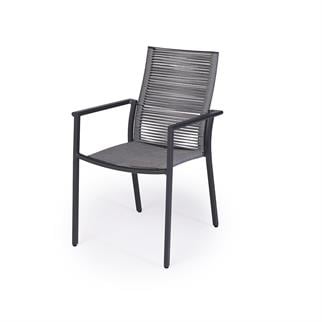 Nuu Garden Anthracite Dining Chair with Arms