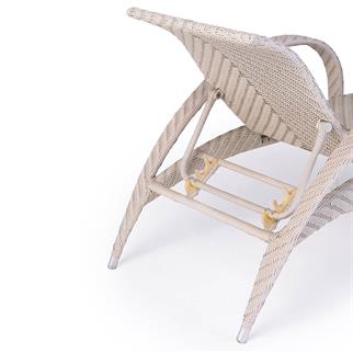 Alfresco Amazon White Şezlong