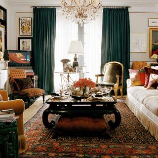 Ralph Lauren Home Beekman Black Orta Sehpa