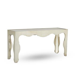 Salon Konsol - Antique Silver Leaf finish