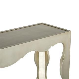 Salon Konsol - Antique Silver Leaf finish
