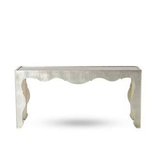 Salon Konsol - Antique Silver Leaf finish