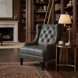 Bernhardt Benjamin Leather Accent Chair