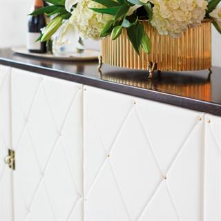 Jet Set Büfe-Deri Kapaklı-(Caviar)