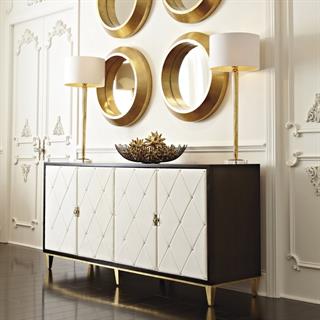 Jet Set Büfe-Deri Kapaklı-(Caviar)