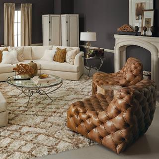 Rigby Single Sofa-Tight Button-Leather (145-077)