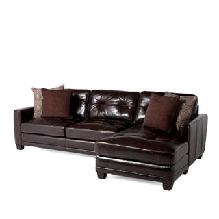 Bernhardt Yorke Brown Sol Köşe Kanepe