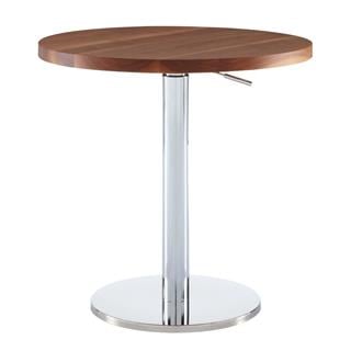 Bobine Masa-Ceviz Tabla/Parlak Krom Ayak