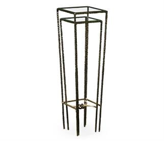 Jonathan Charles Bronze Hammered Nesting Pedestals