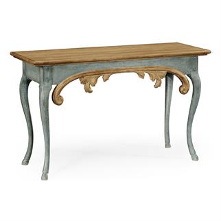 Jonathan Charles Broxton Vintage Oak Console Table