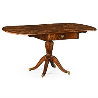Jonathan Charles Buckingham Flame Mahogany Pembroke Folding Table