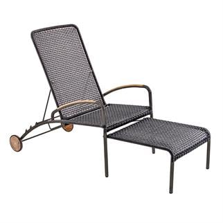 Alfresco Capri Opti Anthracite Şezlong