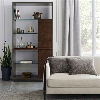 Caracole Classic Double Booked Display Cabinet
