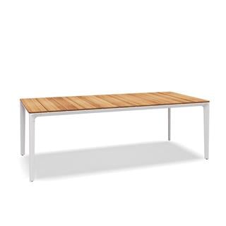 Gloster Carver Teak White Dining Table 100 cm