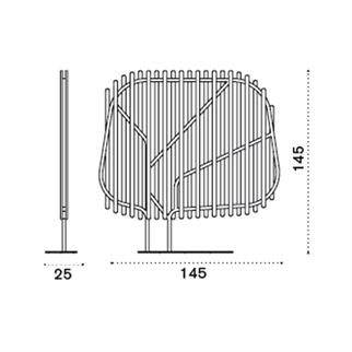 Ethimo Clostra Grey Teak Paravan