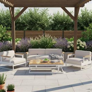 Clup White Lounge Set