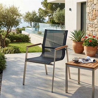 Corner Black Kollu Sandalye