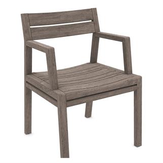 Ethimo Costes Pickled Teak Dining Armchair