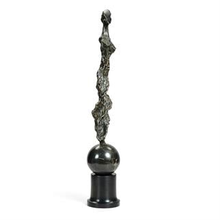 Jonathan Charles Curated Dark Bronze Mod Sculpture
