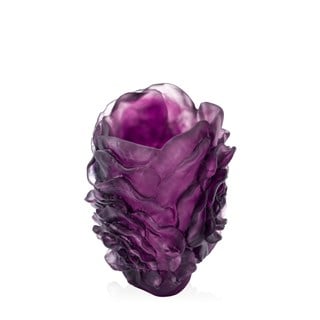 Daum Camelia Small Purple Vase