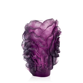 Daum Camelia Small Purple Vase