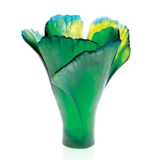 Daum Ginkgo Large Green Vazo