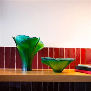 Daum Ginkgo Large Green Vazo